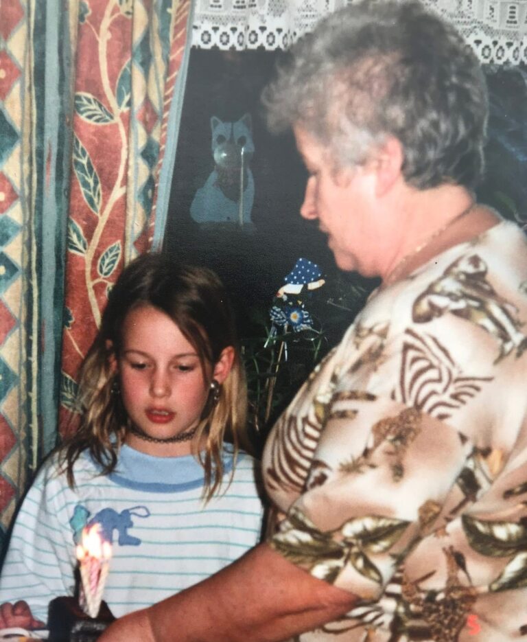 Ma grand-mère et moi enfant